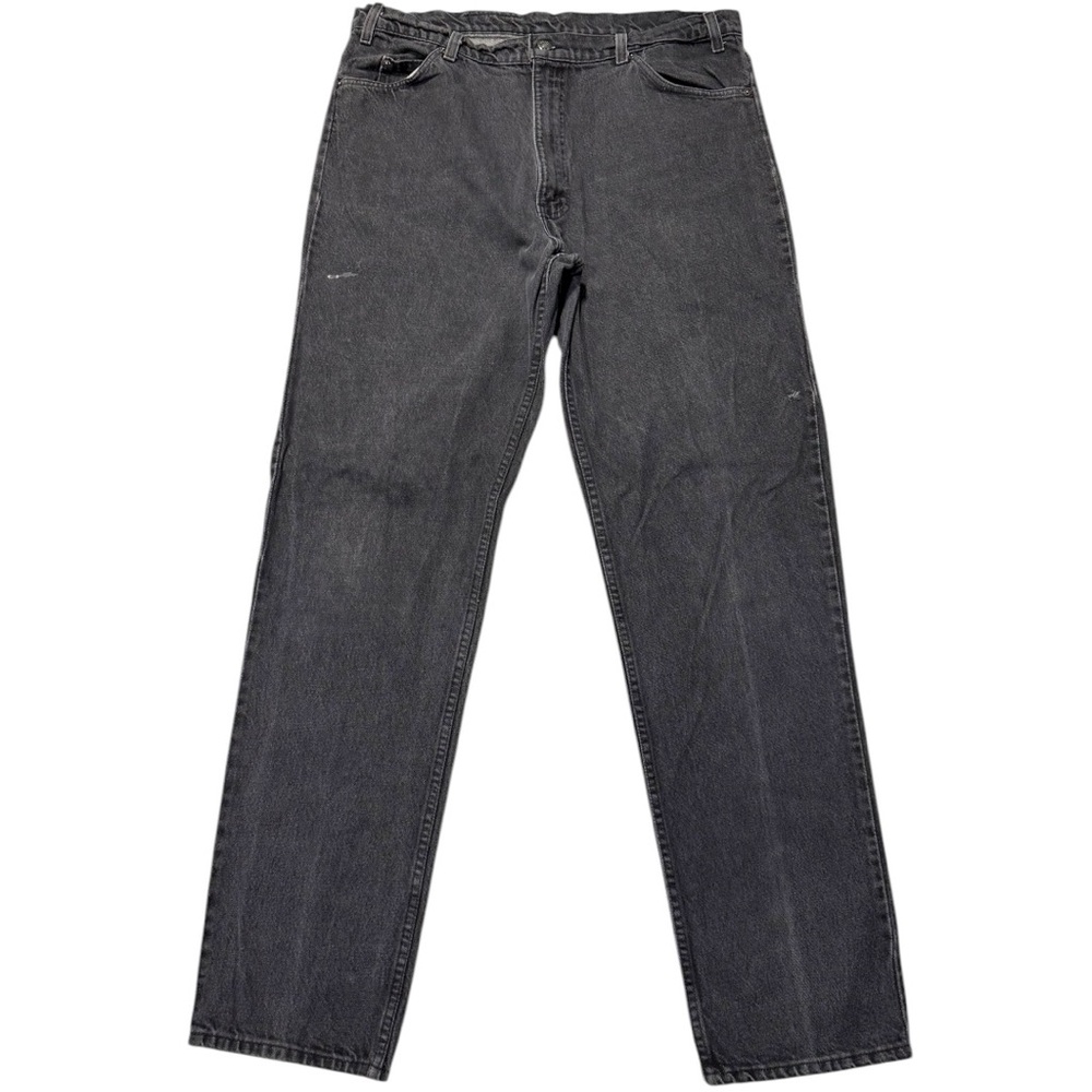 Vintage Levi's 505 regular fit Black Jeans with an Orange Tab Jeans - 38x36 - Picture 1 of 7